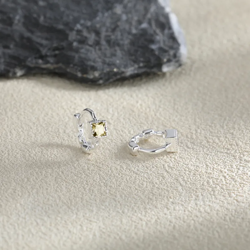 GUDUD S999 Fine Silver Earrings Unisex-4