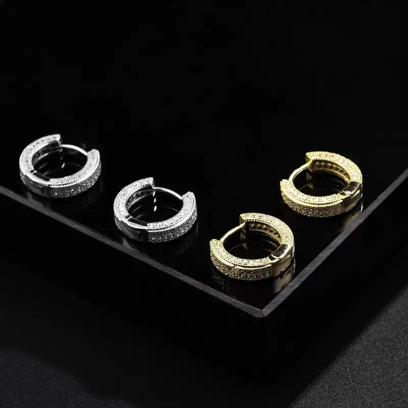 GUDUD S925 Silver Earrings Unisex-5