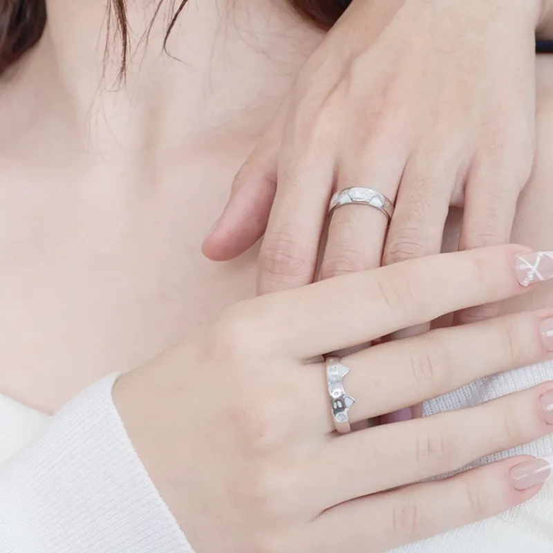 GUDUD Silver Plated Rings Unisex-4
