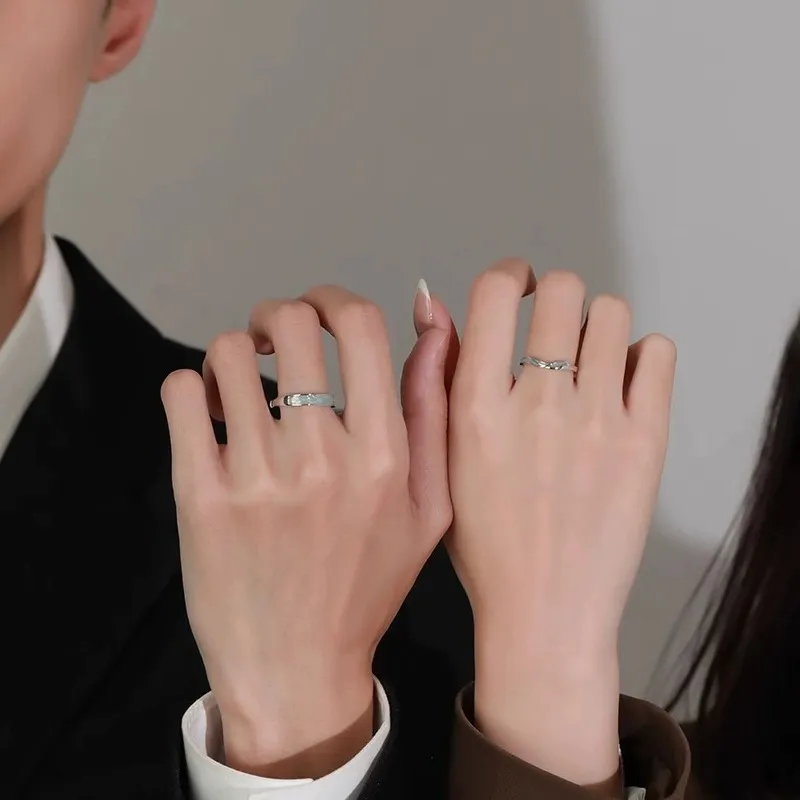 GUDUD S999 Fine Silver Rings Unisex-1