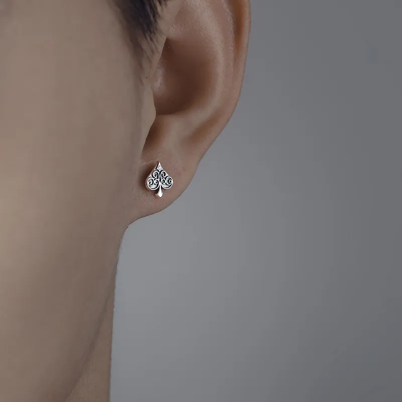 GUDUD Elegance Vintage Stud Earrings Men's-4