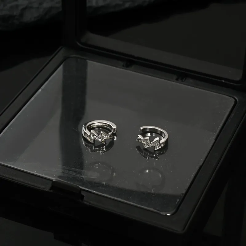 GUDUD Alloy Clip On Earrings Unisex-4