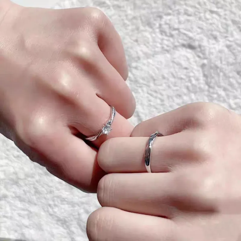 GUDUD S999 Fine Silver Rings Unisex-2