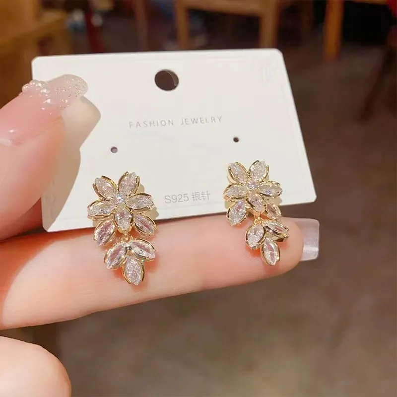 GUDUD S925 Silver Stud Earrings Women's-2