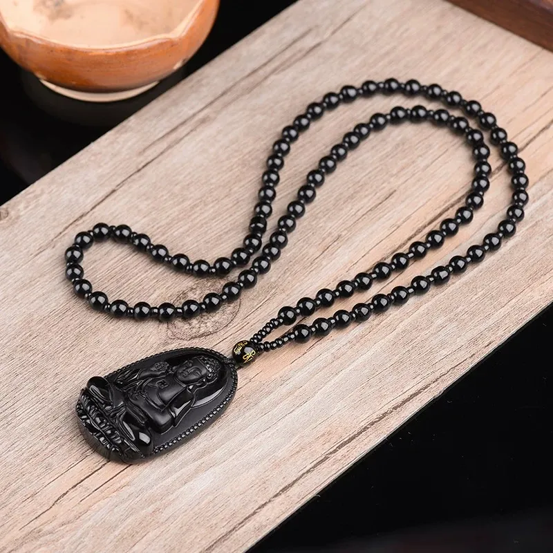 GUDUD Obsidian Necklaces Unisex-4
