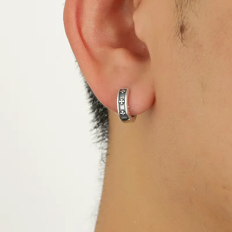 GUDUD Titanium Steel Earrings Unisex-2