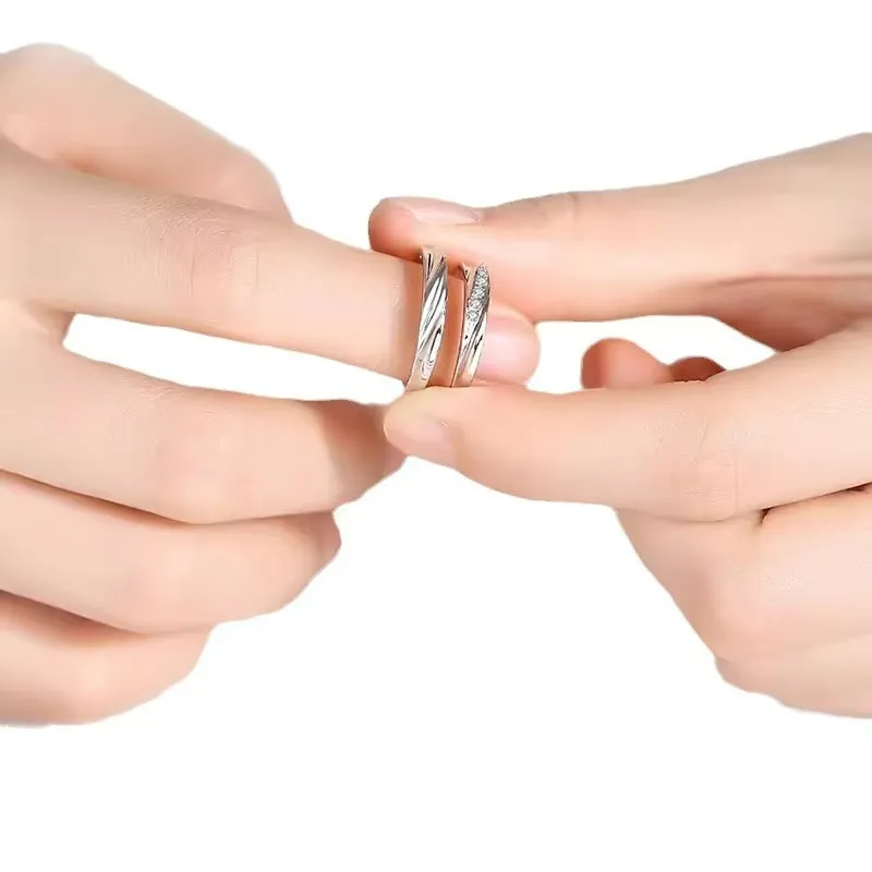 GUDUD S999 Fine Silver Rings Unisex-3