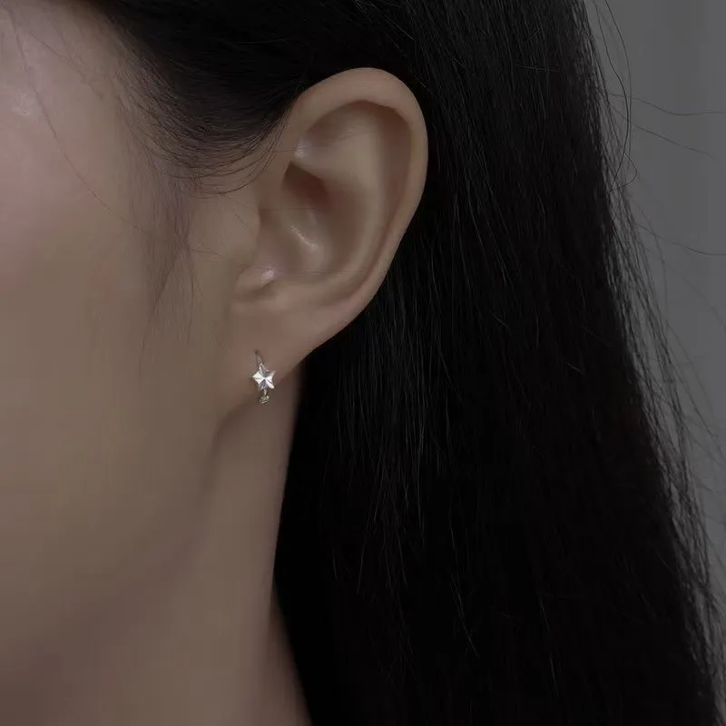 GUDUD S999 Fine Silver Earrings Unisex-5