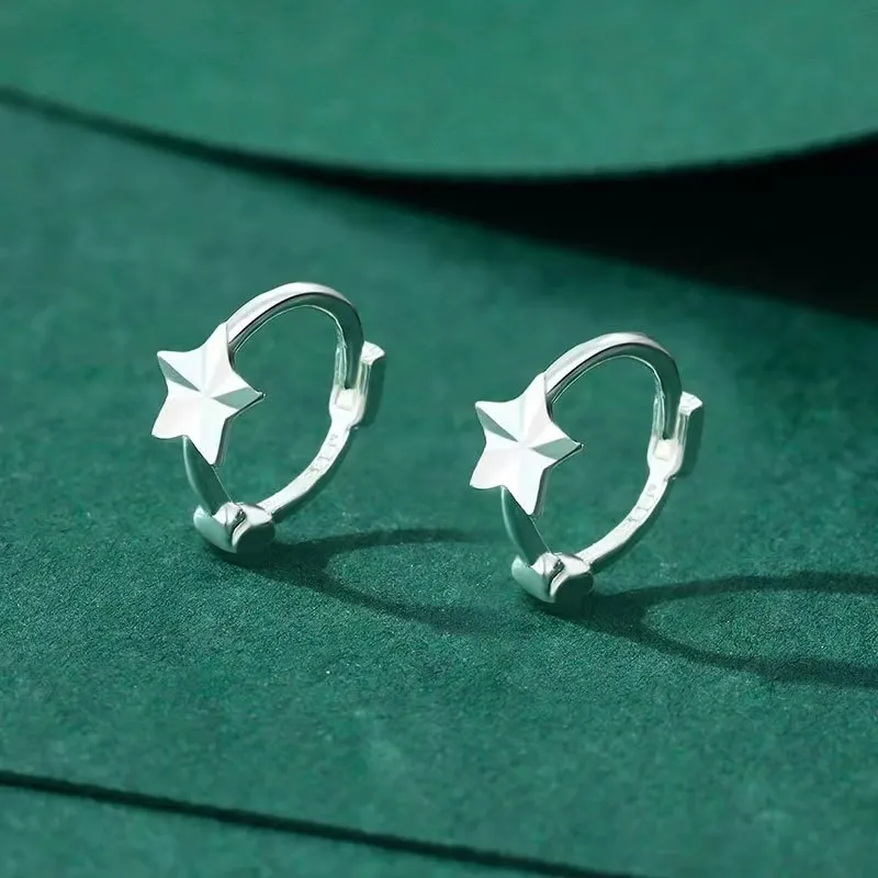 GUDUD S999 Fine Silver Earrings Unisex-4