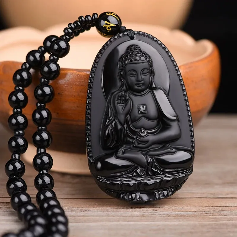 GUDUD Obsidian Necklaces Unisex-3