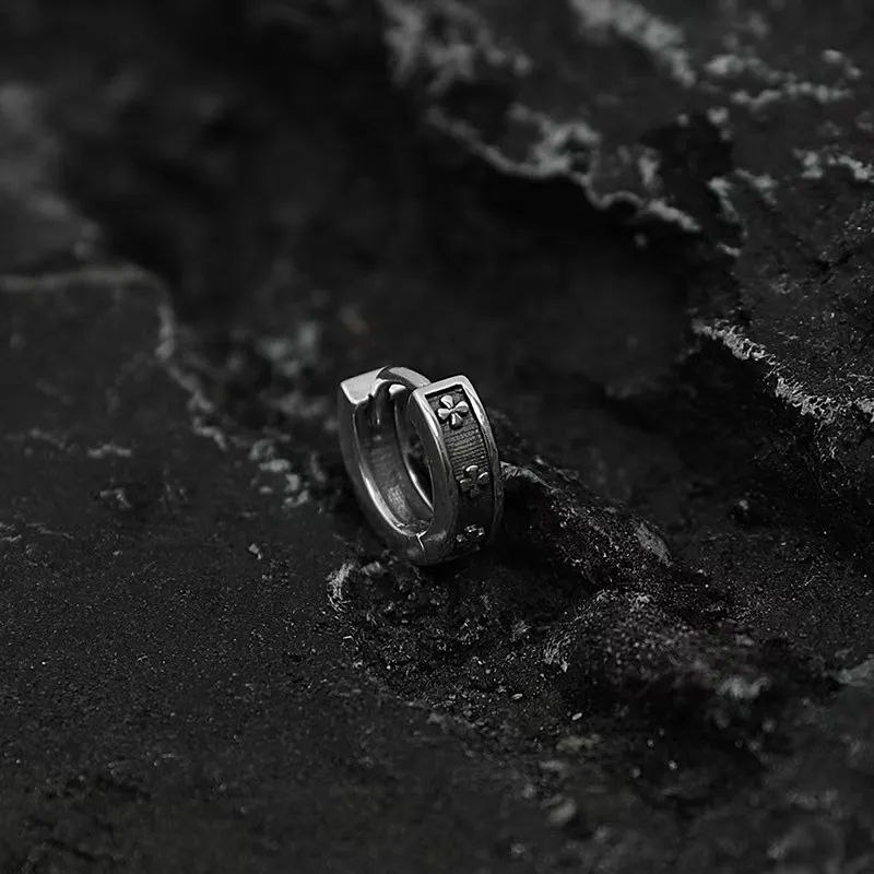 GUDUD Titanium Steel Earrings Unisex-4