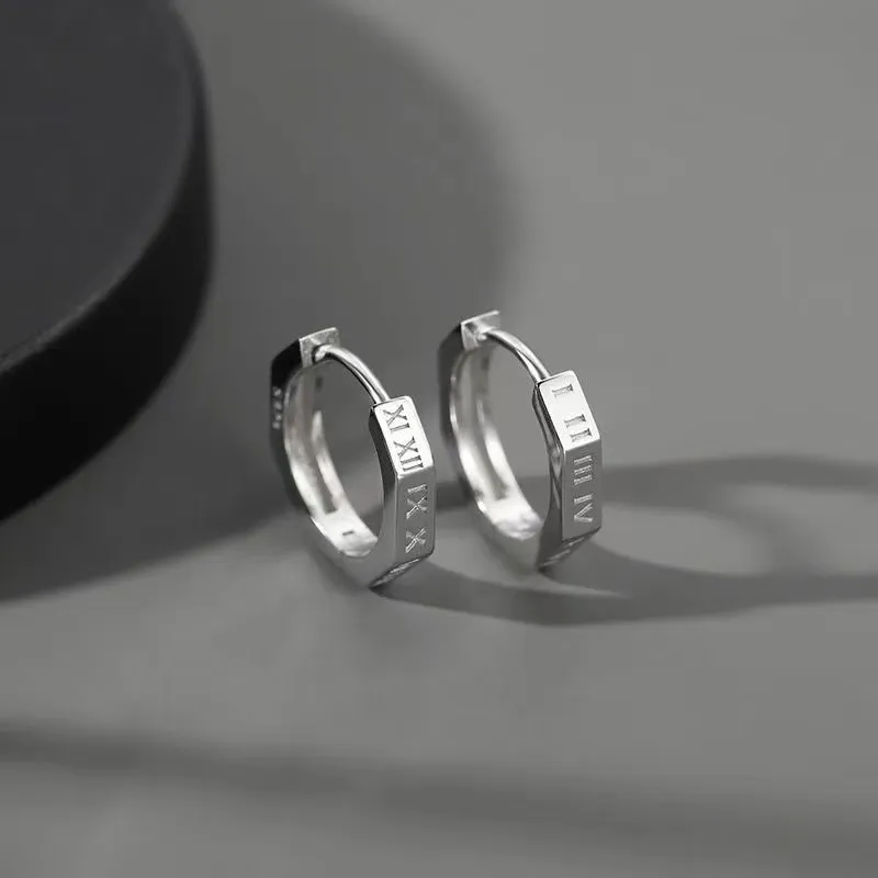GUDUD Titanium Steel Earrings Men's-1