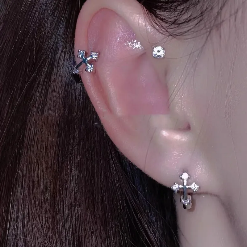 GUDUD Titanium Steel Earrings Women's-3