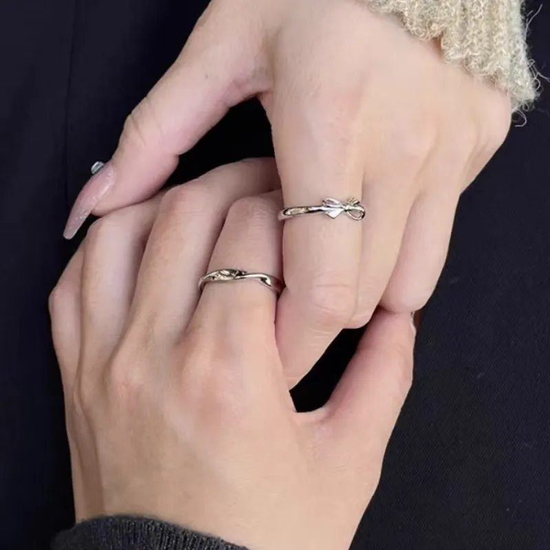 GUDUD S999 Fine Silver Rings Unisex-4