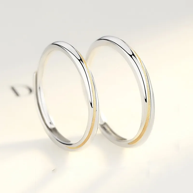 GUDUD S999 Fine Silver Rings Unisex-2