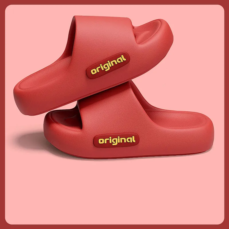 Its Happy House Slippers Red Couple Celebration New Wedding Gown And Bridal Shoes Wedding Slippers-3