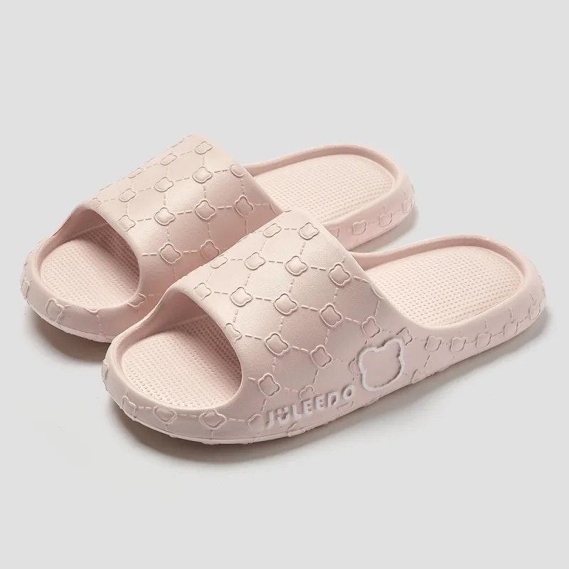 Its Happy House Squashy And Bouncy Feeling Slippers Quiet Home Bathroom Slip Resistant Platform EVA Slippers-11