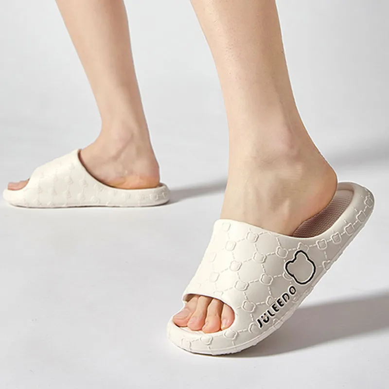 Its Happy House Squashy And Bouncy Feeling Slippers Quiet Home Bathroom Slip Resistant Platform EVA Slippers-4