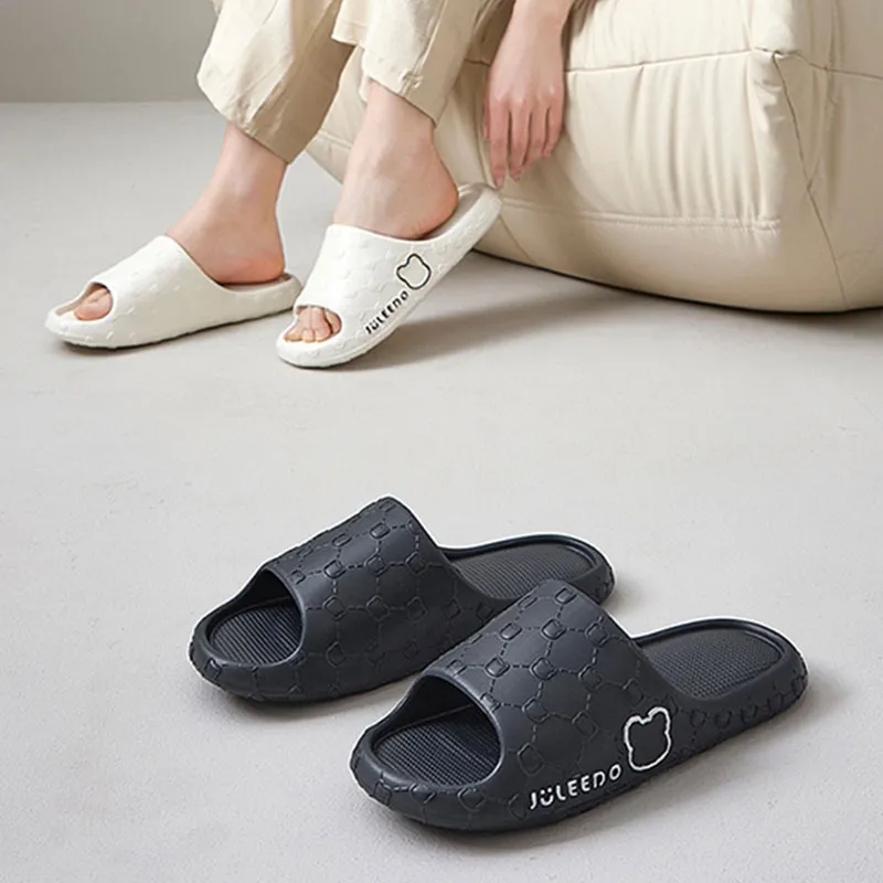 Its Happy House Squashy And Bouncy Feeling Slippers Quiet Home Bathroom Slip Resistant Platform EVA Slippers-24