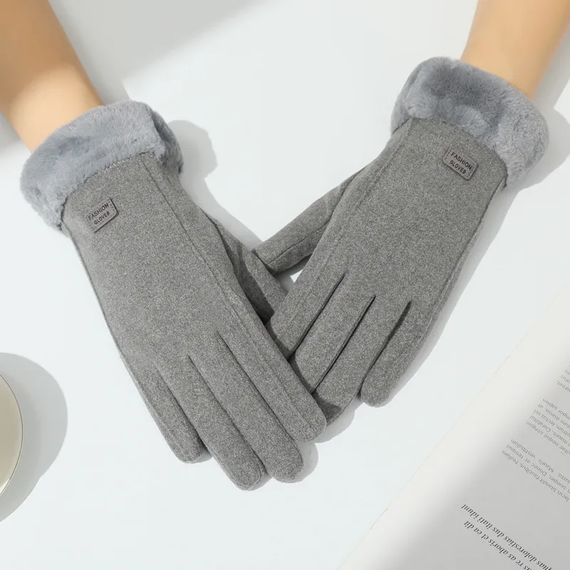VINEY Polyester Knit Gloves Women's-4