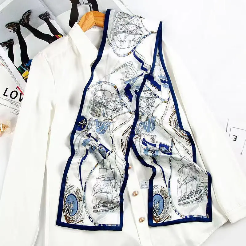 VINEY Silk Scarves Women's-2