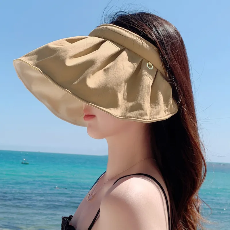 VINEY Cotton Nylon Sun Protection Hats Women's-8