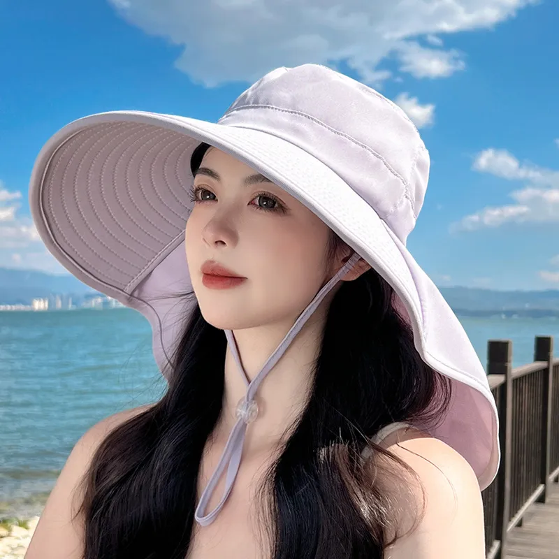 VINEY Polyester Sun Protection Hats Women's-11