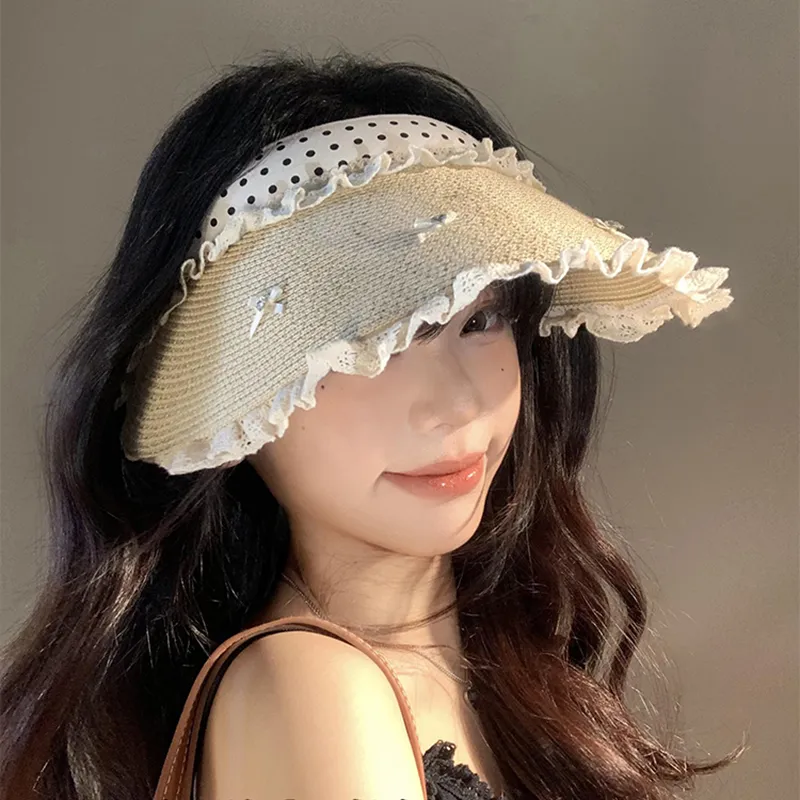 VINEY Straw Woven Sun Protection Hats Women's-4