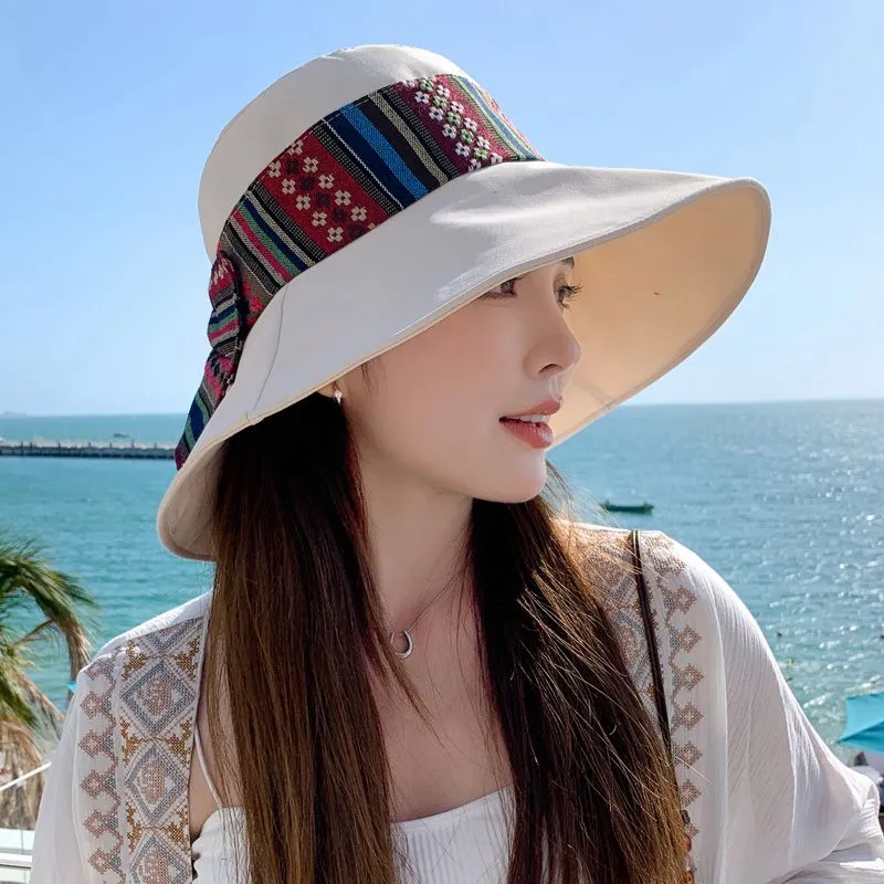 VINEY Polyester Sun Protection Hats Women's-6
