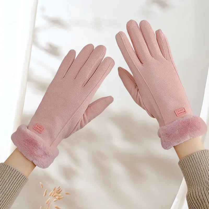 VINEY Polyester Knit Gloves Women's-8