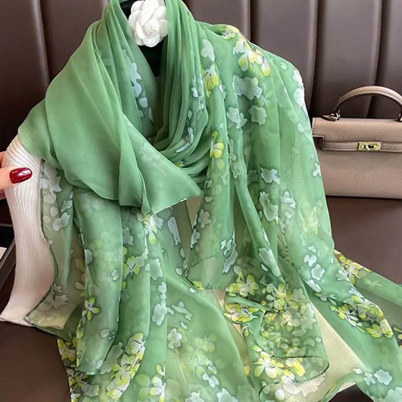 VINEY Silk Scarves Women's-1