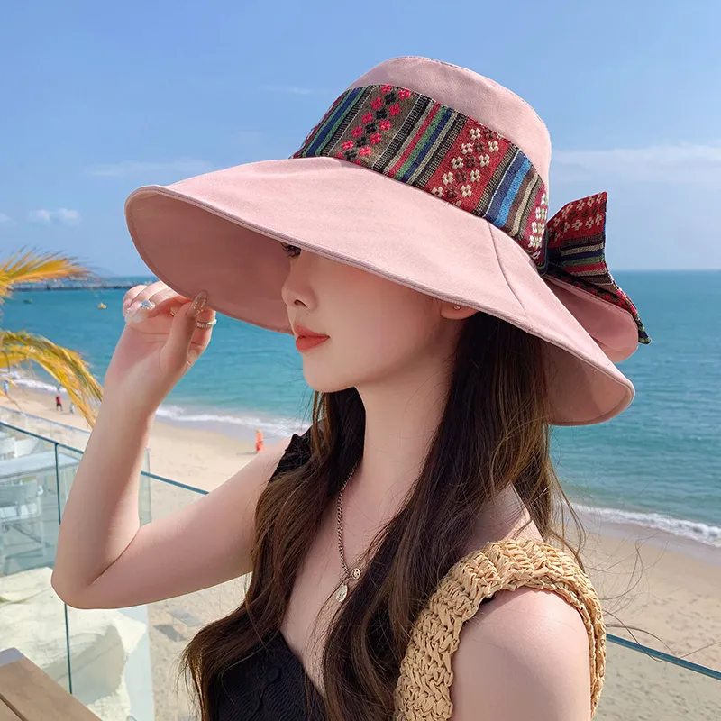 VINEY Polyester Sun Protection Hats Women's-17