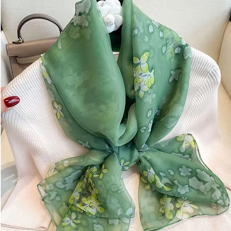 VINEY Silk Scarves Women's-4