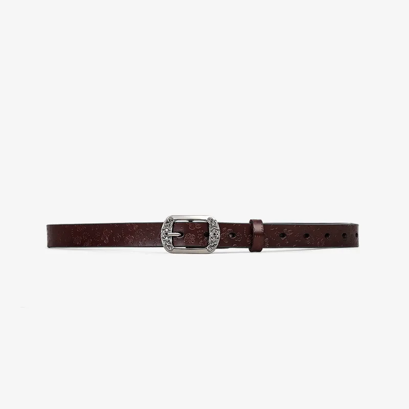 VINEY Split Cow Leather Belts Women's Width 2.5cm-6