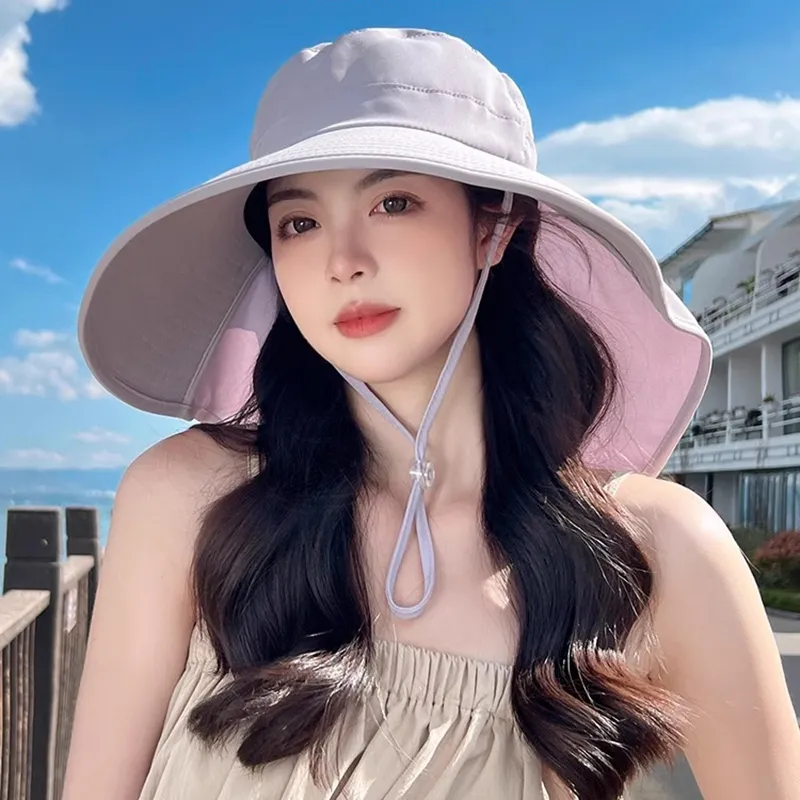 VINEY Polyester Sun Protection Hats Women's-10