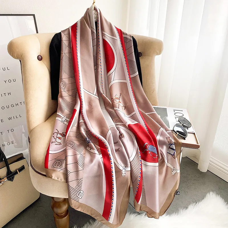 VINEY Mulberry Silk Scarves Women's-1