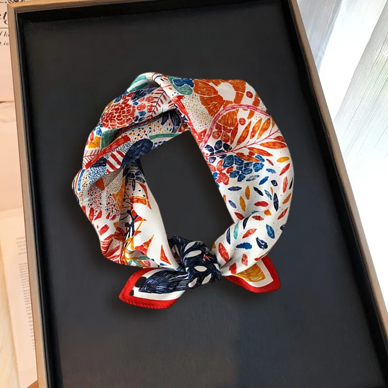 VINEY Silk Scarves Women's-19