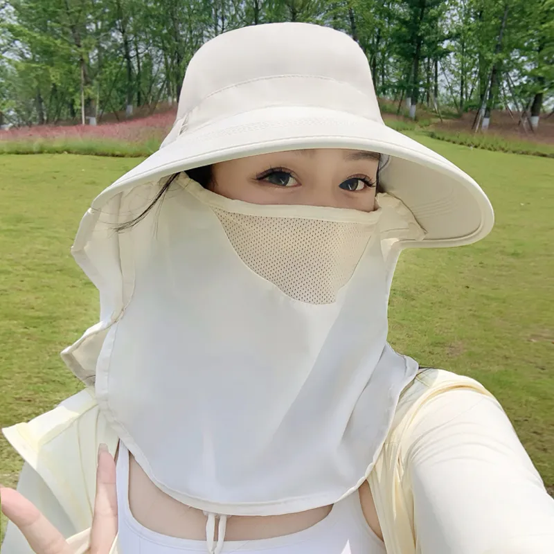 VINEY Polyester Sun Protection Hats Women's-3