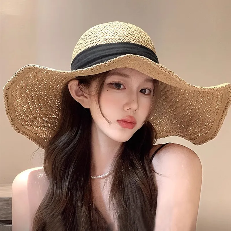 VINEY Straw Woven Sun Protection Hats Women's-1