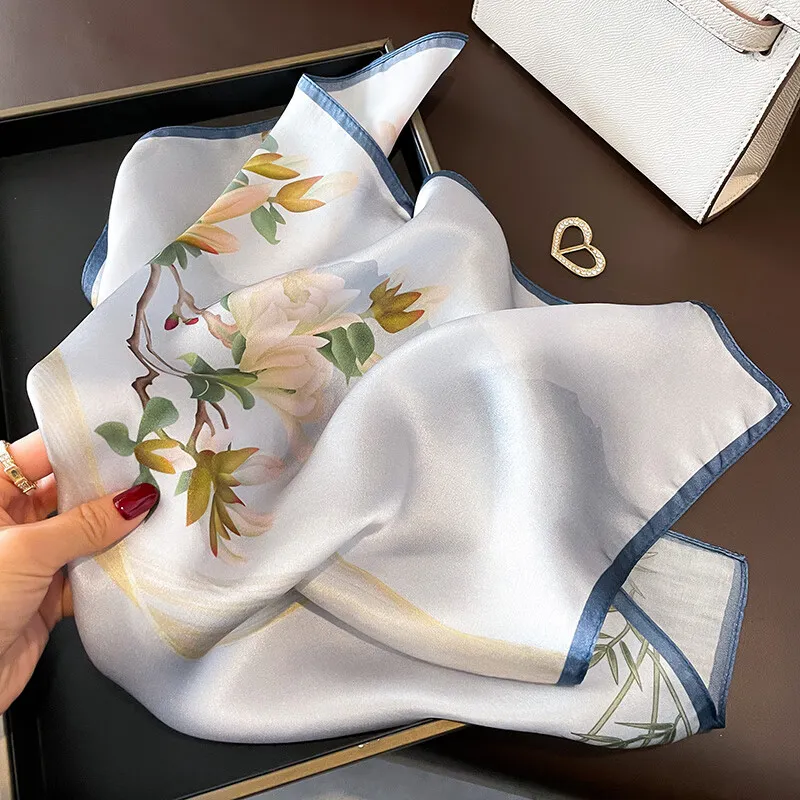 VINEY Silk Scarves Women's-2