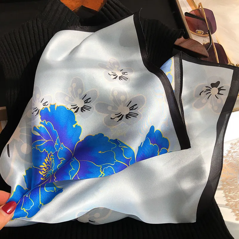 VINEY Silk Scarves Women's-1