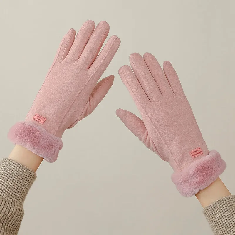 VINEY Polyester Knit Gloves Women's-7