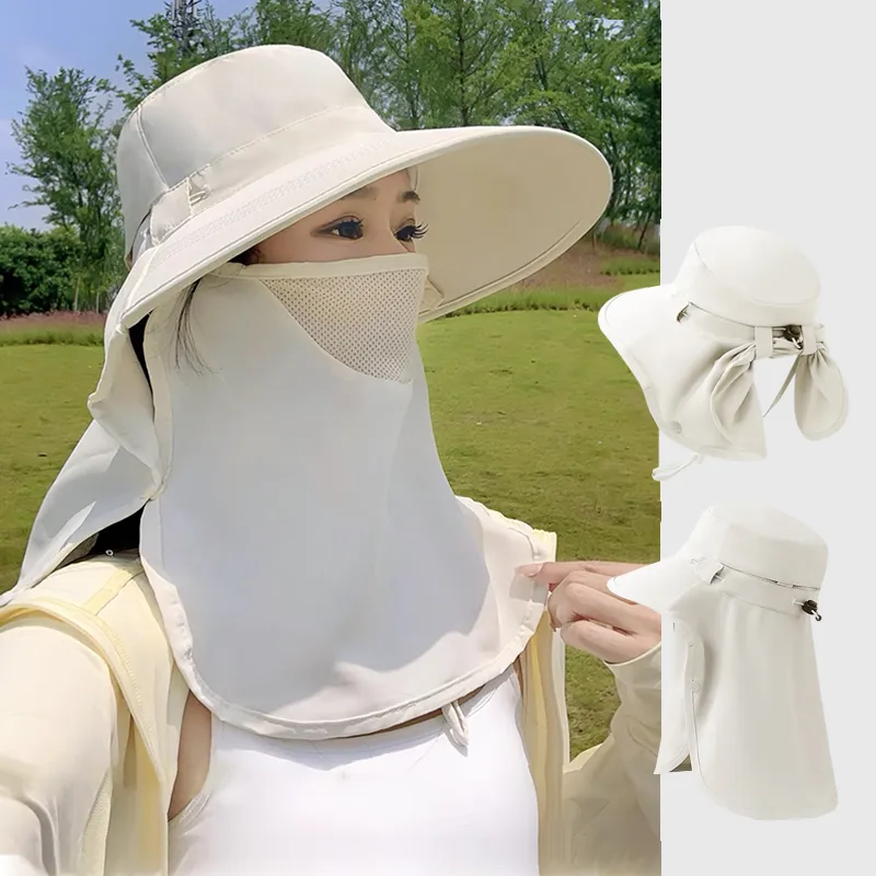 VINEY Polyester Sun Protection Hats Women's-1