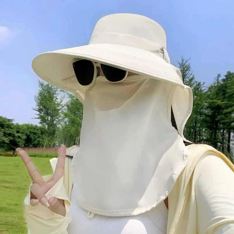 VINEY Polyester Sun Protection Hats Women's-2
