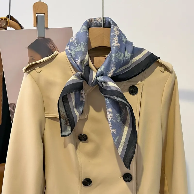 VINEY Silk Scarves Women's-2