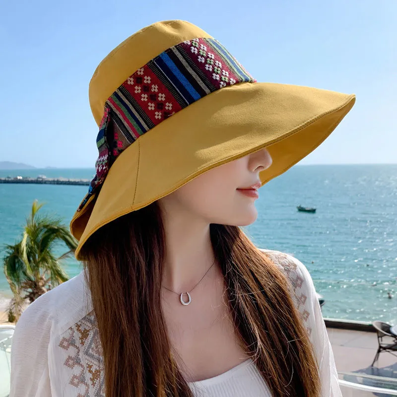 VINEY Polyester Sun Protection Hats Women's-11