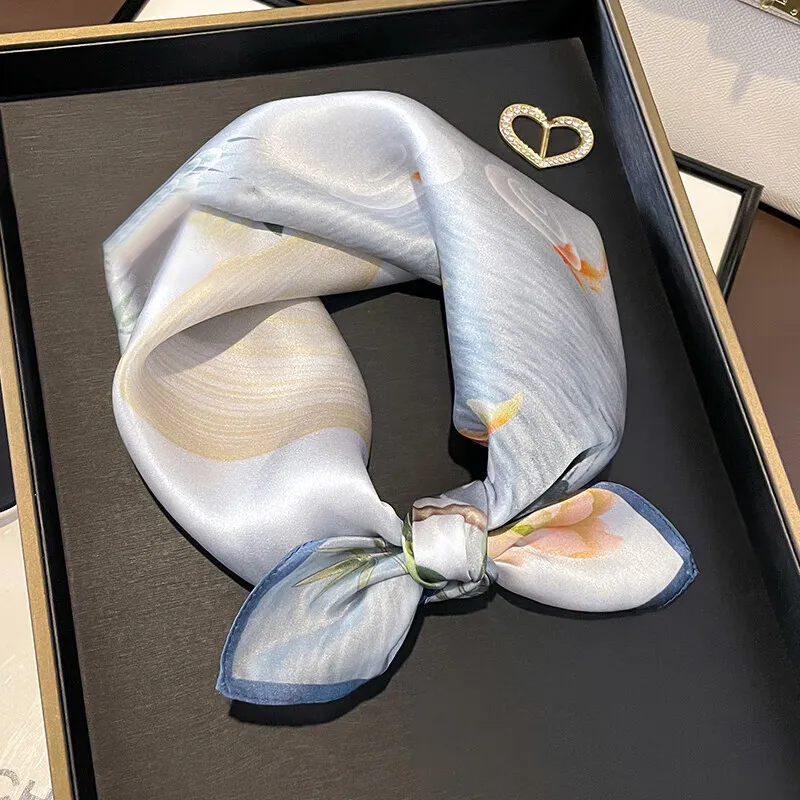 VINEY Silk Scarves Women's-1