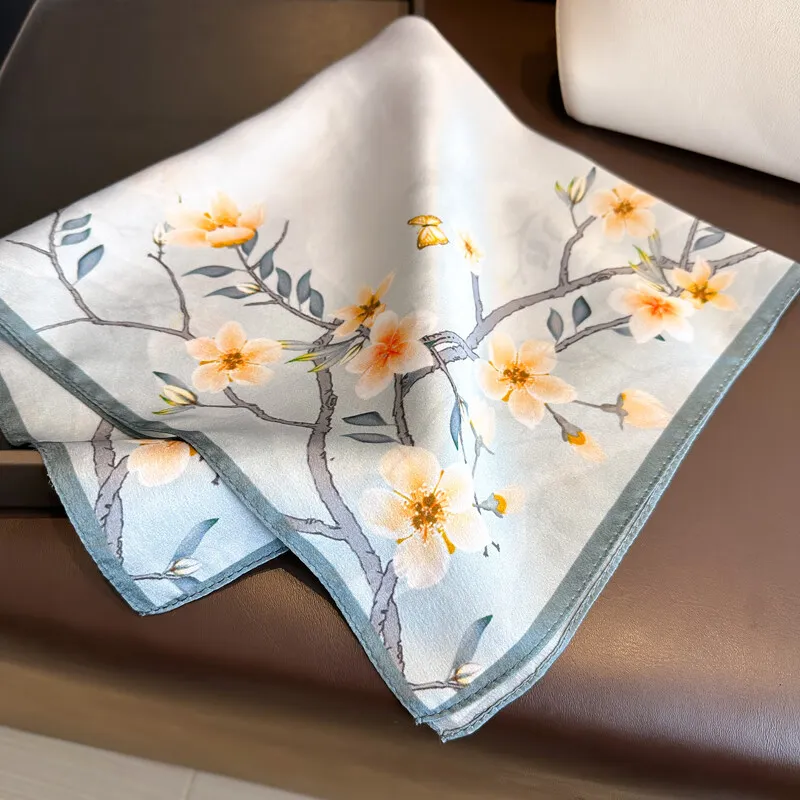VINEY Silk Scarves Women's-5