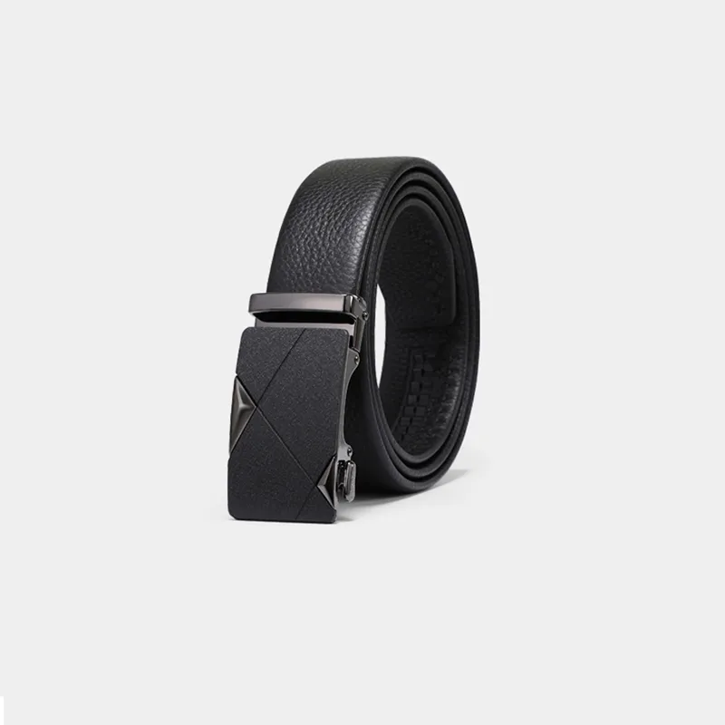 VINEY Top Grain Cow Leather Belt Men's Width  3.5cm-1