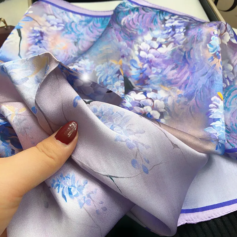 VINEY Silk Scarves Women's-1